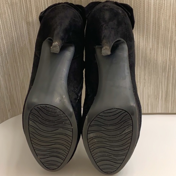 IMPO- Black Suede Ankle Bootie - Picture 4 of 7